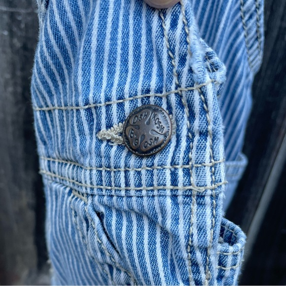 OshKosh B’gosh - Blue striped Overalls - 12 mths - Picture 8 of 9